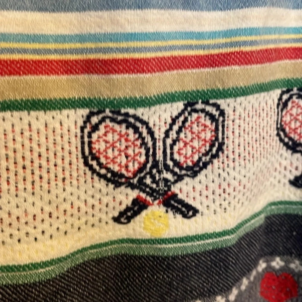 Cabin Creek women’s vintage tennis racket button down shirt size medium - Picture 4 of 9